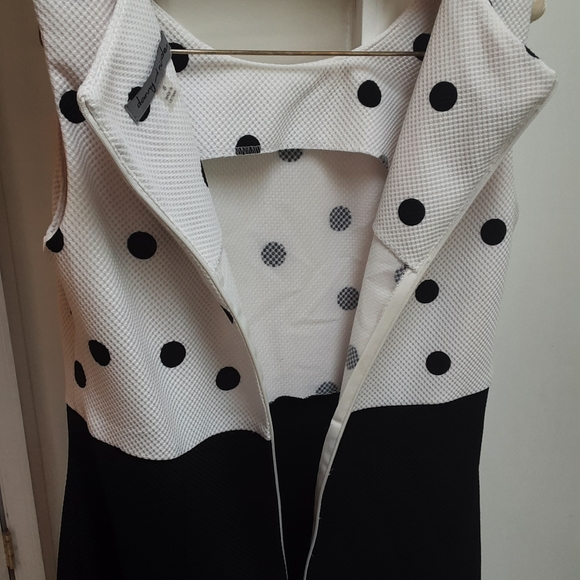 Danny and Nicole Black & White Dress and Jacket - Picture 6 of 11